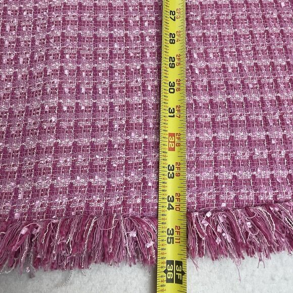 Eliza J Tweed Sleeveless Mini Dress Pink Barbie Old Money Classic-6 - Picture 7 of 12